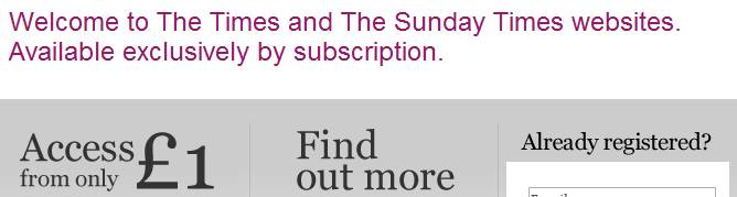 The Times paywall