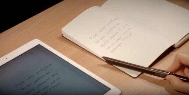 Moleskine Smart Writing muistikirja, kynä ja tablet-sovellus
