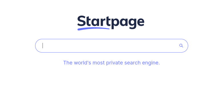 startpage hakukoneen hakusivu