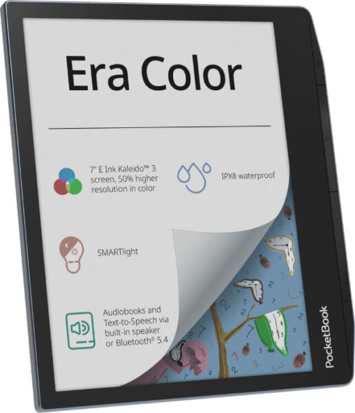 Värinäyttö virkistää kompaktia Pocketbookin lukulaitetta
