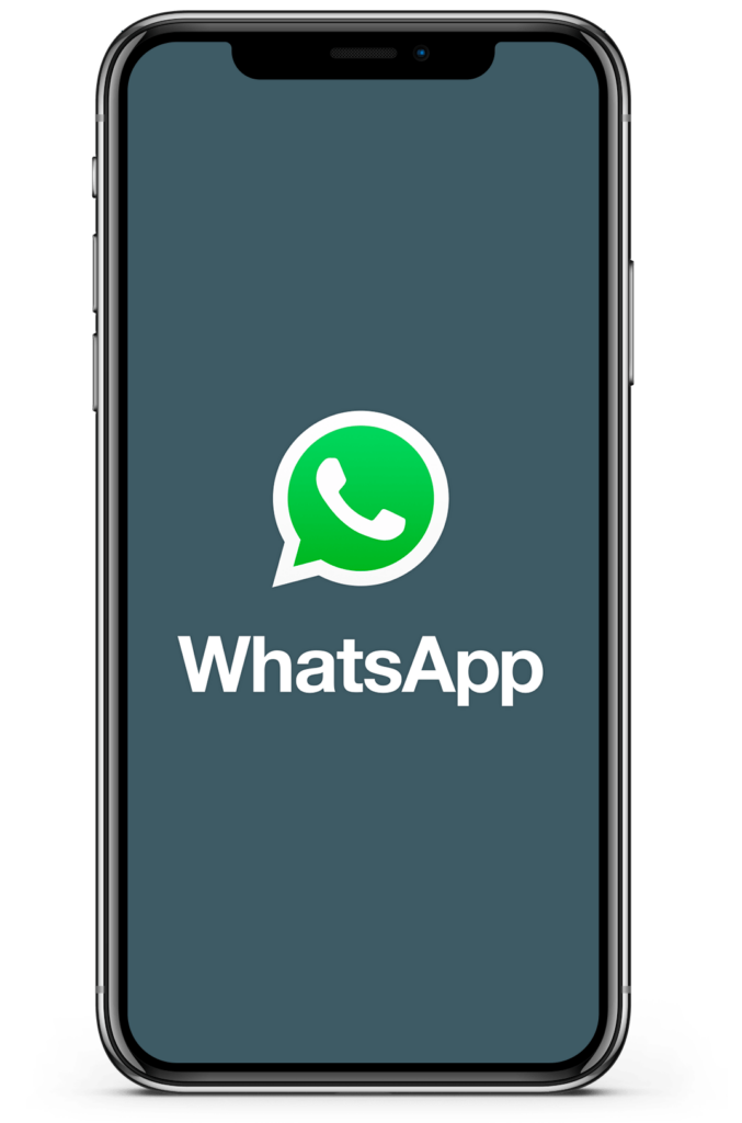 whatsapp logo puhelimen ruudulla