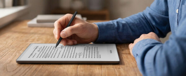 PocketBook Inkpad One kirjoitustablet menevän kirjoittajan ja lukijan matkaan